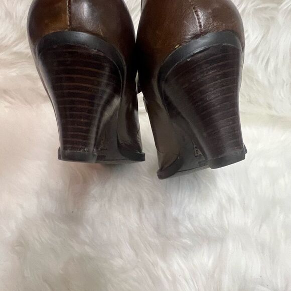 Hand Crafted Born Mary Jane Heeled Shoe Brown Genuine leather Size 9.5 Bin11 - Picture 7 of 12